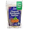 Jiva Organic Fenugreek Powder (Methi) 7 Ounce Bag - Nearly 1/2 Pound! (Pack of 1)