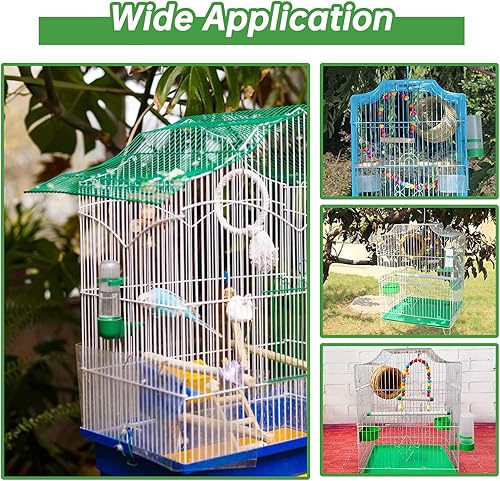 Bird Water Dispenser for Cage, 4pcs Water Bowl 140ml Automatic No Mess Gravity Feeder Watering Supplies for Pet Parrot, Parakeets, Cockatiel, Budgie Lovebirds and Other Birds