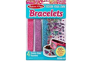 Melissa & Doug Design-Your-Own Bracelets Age 4 and Up - Crystal Jewelry Making For Girls