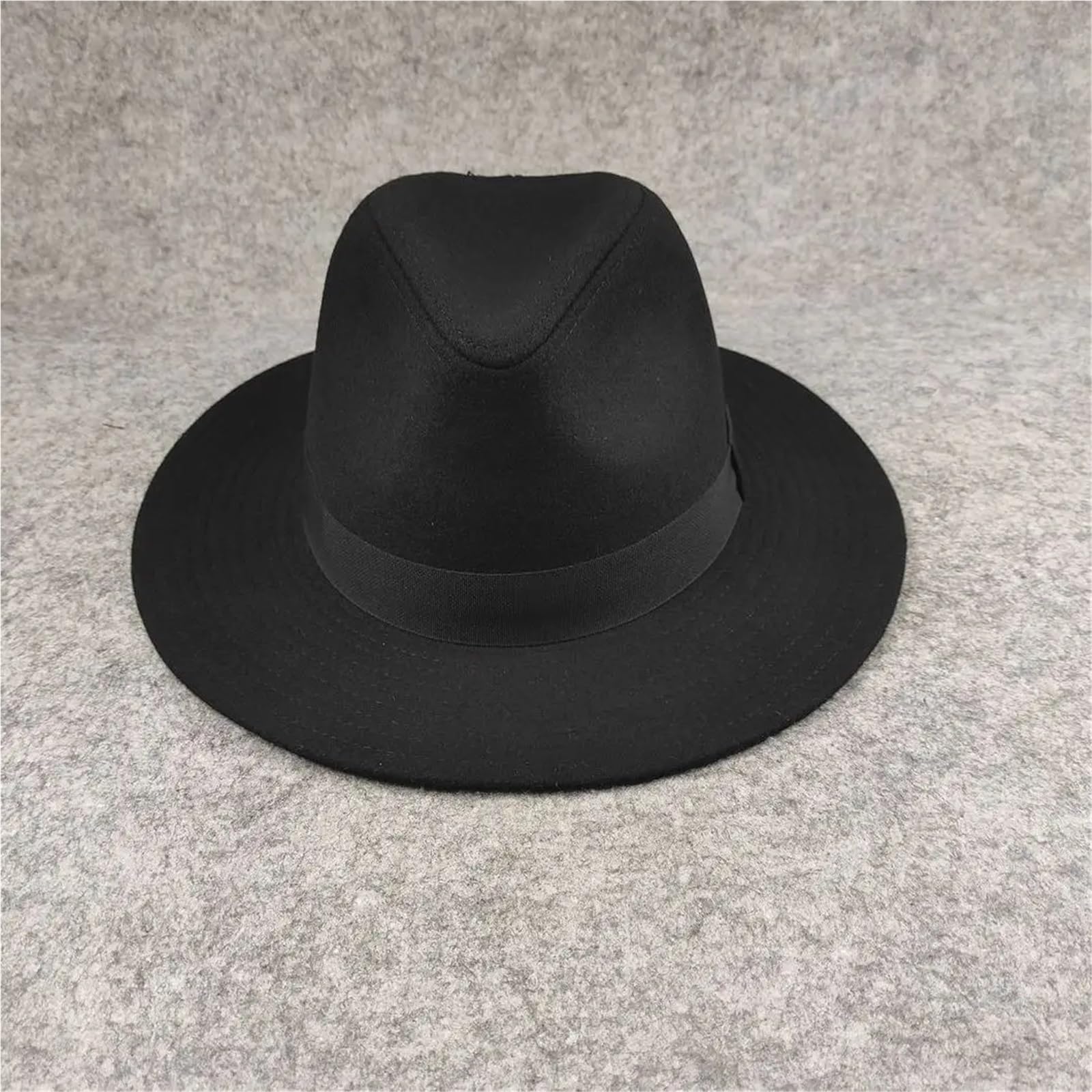 Sombrero de Copa Sombrero de copa talla grande Otoño Invierno hombres sombreros Formal boda decorar gorra negra para Una Gala
