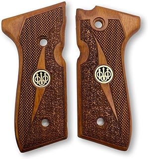 for Beretta 92 & M9 Series – Custom Wood Pistol Grips, Accessories Compatible with 92FS, 92F, 92A1, M9A1, 96, Centurion, Elite Models