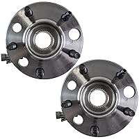 Vista 615 de TRQ Juego de 2 rodamientos de rueda trasera y conjunto de cubo con sensor ABS compatible con Ford Transit Connect 2014-2018