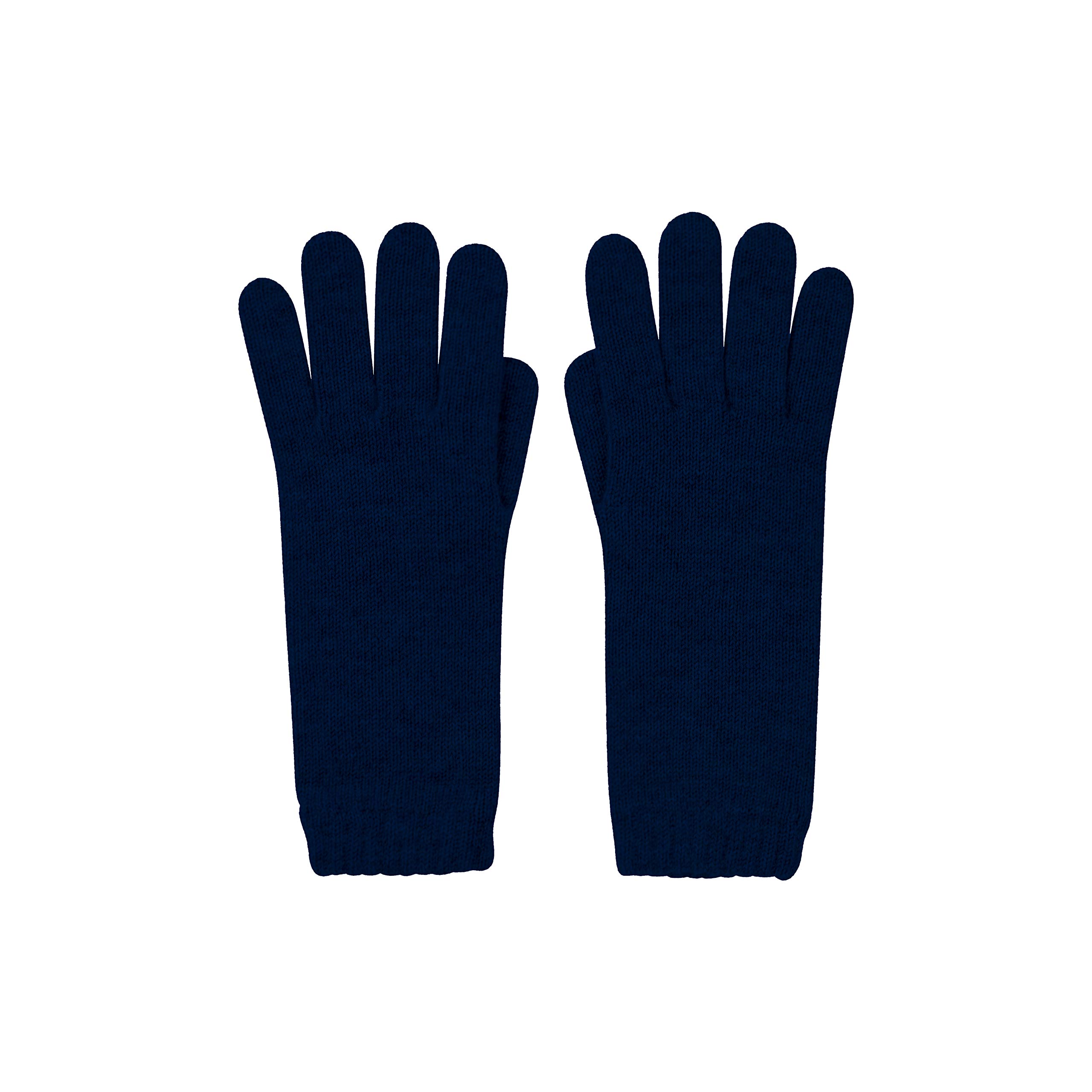 Jasmine Silk Women's Black 100% Cashmere Gloves Made In Scotland (Black)