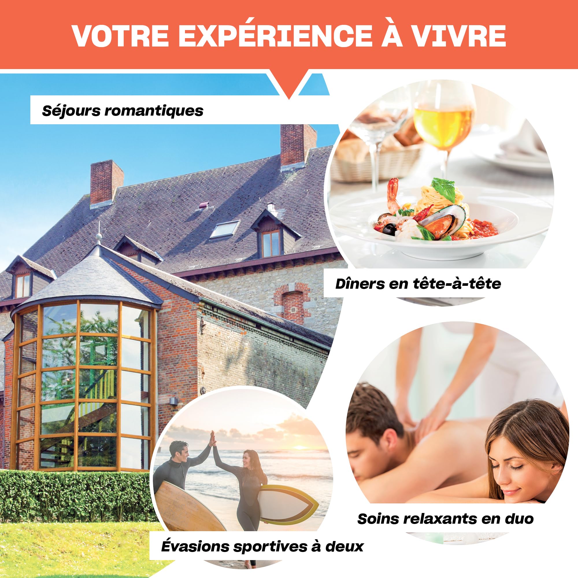 Smartbox - Coffret Cadeau - Tentations à Deux - 1 activité Romantique pour 2 Personnes