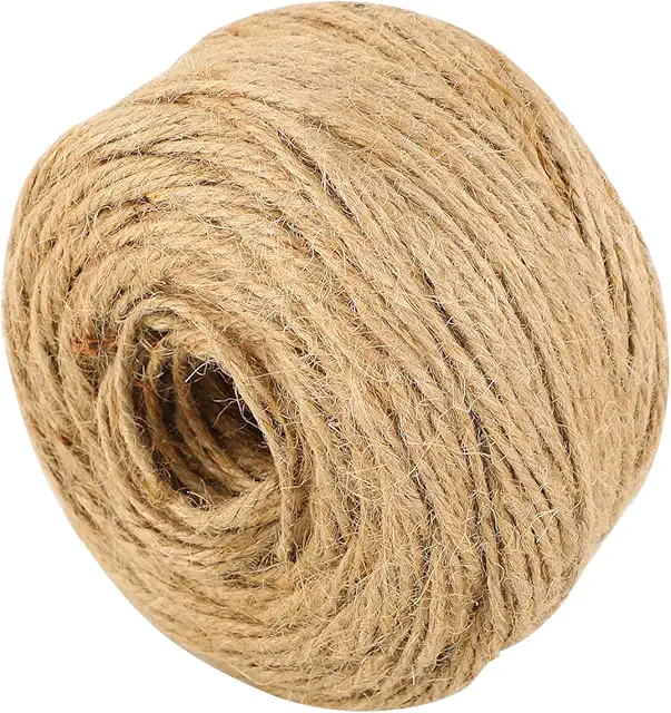 Ficelle Jute Verte 3mm - 100m pour Jardinage, Décorations et DIY