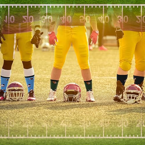 Miniatura 6 de 6 pares de calcetines de fútbol novedosos para niños de 8 a 12 años, calcetines atléticos de fútbol, regalos de béisbol, regalos para niños y