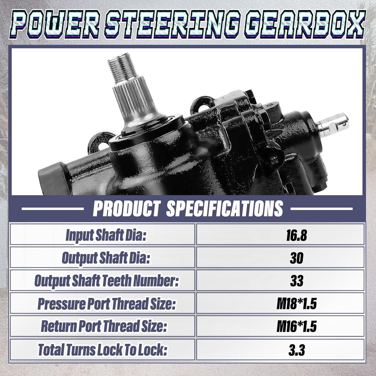 Power Steering Gear Box Fit for for Chevrolet Avalanche 2500 Express 3500 4500 Silverado 1500 2500 3500 4500 Gmc Savana 2500 3500 4500 27-8418, OE 19133617 19152868