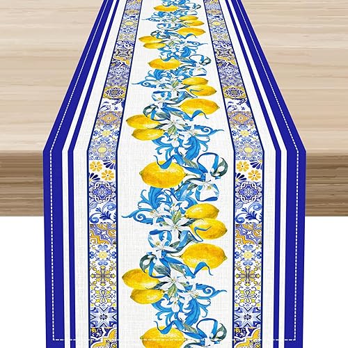 Miniatura 26 de Bonito camino de mesa de fresa, rosa retro de los años 70, diseño floral de verano de los años 70, decoración de mesa auxiliar para el hogar,