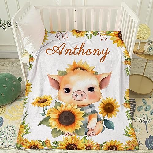 Vista 124 de Regalo personalizado para niños/niños, mantas de zorro personalizadas para sofá, cama, dormitorio, sala de estar, manta ligera