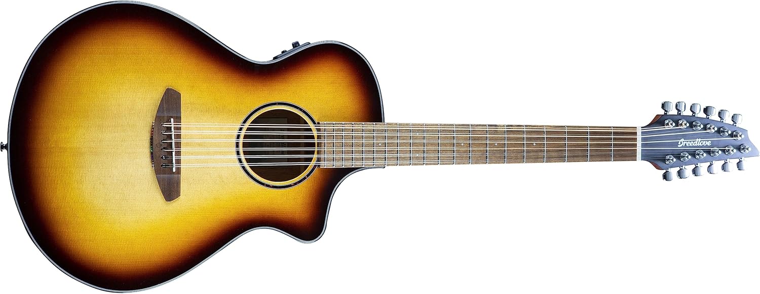 Breedlove Discovery S Concert Edgeburst 12 String CE European-African mahogany Acoustic Guitar
