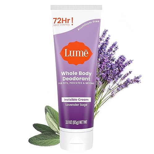 Miniatura 20 de Lume Desodorante para todo el cuerpo – Tubo de crema invisible – Control de olores 72 horas – Sin aluminio, sin bicarbonato de sodio, seguro para la