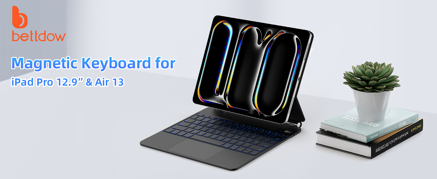 Amazon.com: Bettdow Magnetic Keyboard for iPad Air 13 inch