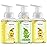 Foaming Hand Soap - Pack of 3 - Moisturizing Hand Soap with Aloe Vera & Essential Oils - - Alcohol-Free Hand Wash in Fresh Lemon, Lemon Lime, Basil Lemon Scent - Scented Hand Wash for Kitchen or Bathroom - Free Flawless Crystal Bracelet
