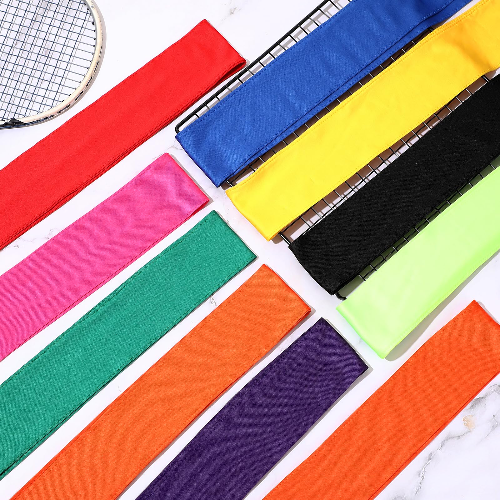 Hiboom Paquete de 30 diademas deportivas a granel para la cabeza de tenis ninja karate atletismo, bandas de sudor ajustables para mujeres y hombres, baloncesto, fútbol, correr, entrenamiento de yoga