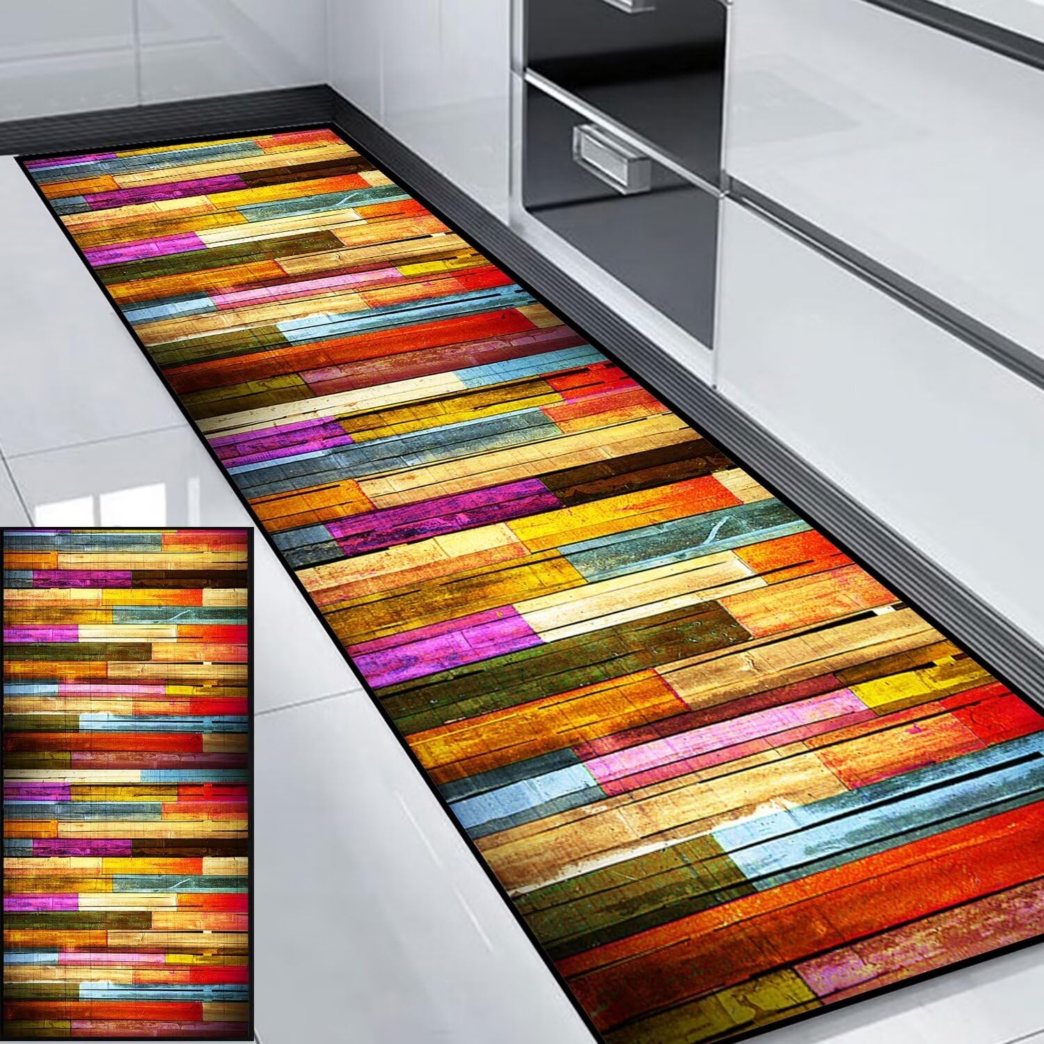 Tapis de cuisine 40 x 380 cm lavable pour sécuriser vos sols glissants