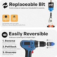 Vista 6 de Ajustable DIMPLER® - Broca para paneles de yeso y accesorio para pistola de tornillos, convierte el taladro en una pistola de tornillos para paneles