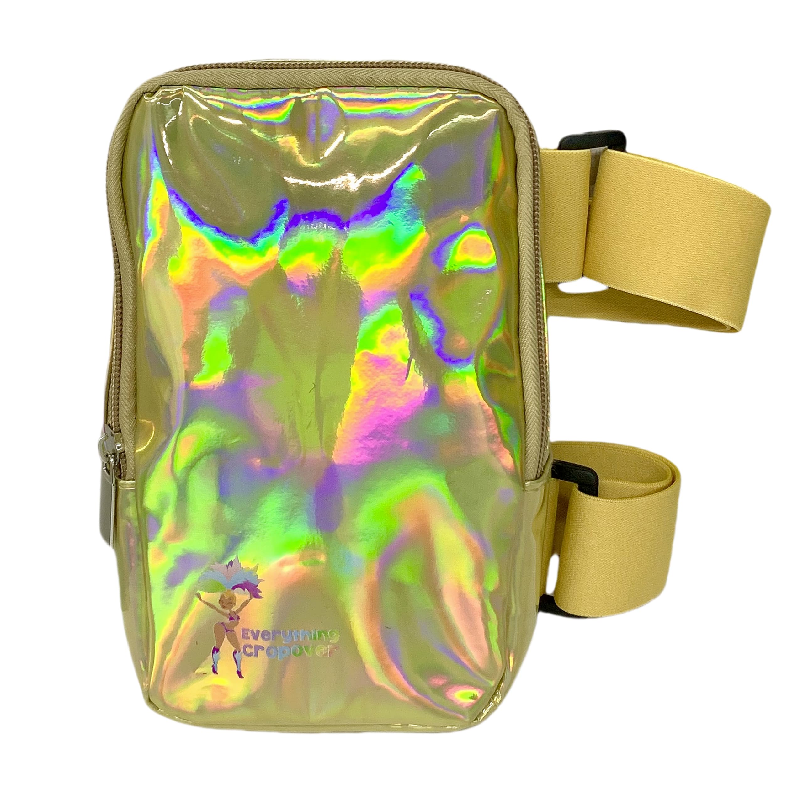 Holographische Oberschenkeltasche | Beingeschirr für Damen | Outdoor Taillentasche | Beintasche Reise J'Open mit verstellbaren farbigen Gurten