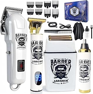 Cortapelos para hombres profesionales, kits y juegos de recortadora de barba, afeitadoras eléctricas, cortadoras de pelo y recortadoras de cerámica, hoja en T para peluquería