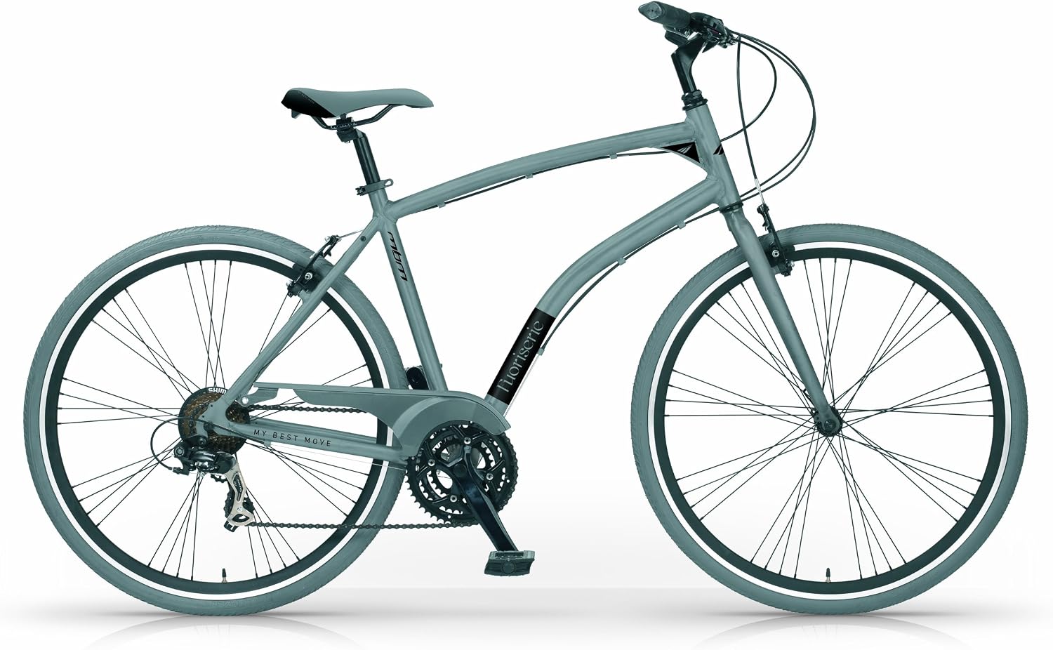 Bicicletta uomo ibrida Hybrid Fuoriserie in alluminio ruota 28\