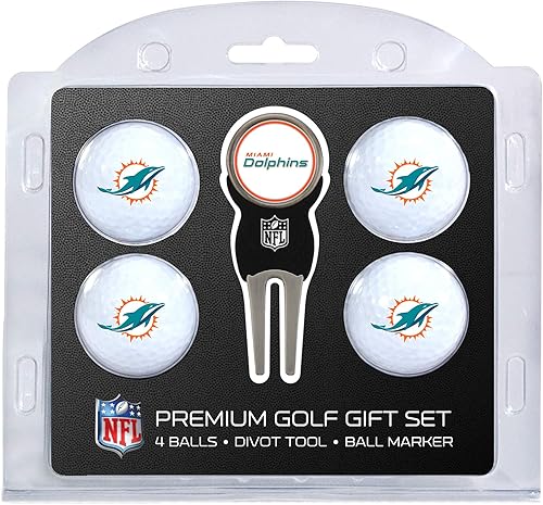 Vista 9 de Team Golf NFL - Pelotas de golf de tamaño reglamentario (4 unidades) y herramienta Divot con marcador magnético extraíble de doble cara