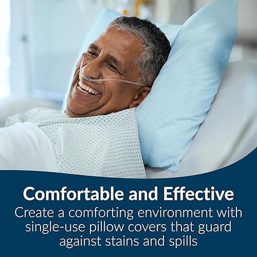 Miniatura 18 de TIDI 919365 Fundas de almohada desechables, blancas, 21 pulgadas de ancho x 30 pulgadas de largo (paquete de 100) - Fundas de almohada de un solo