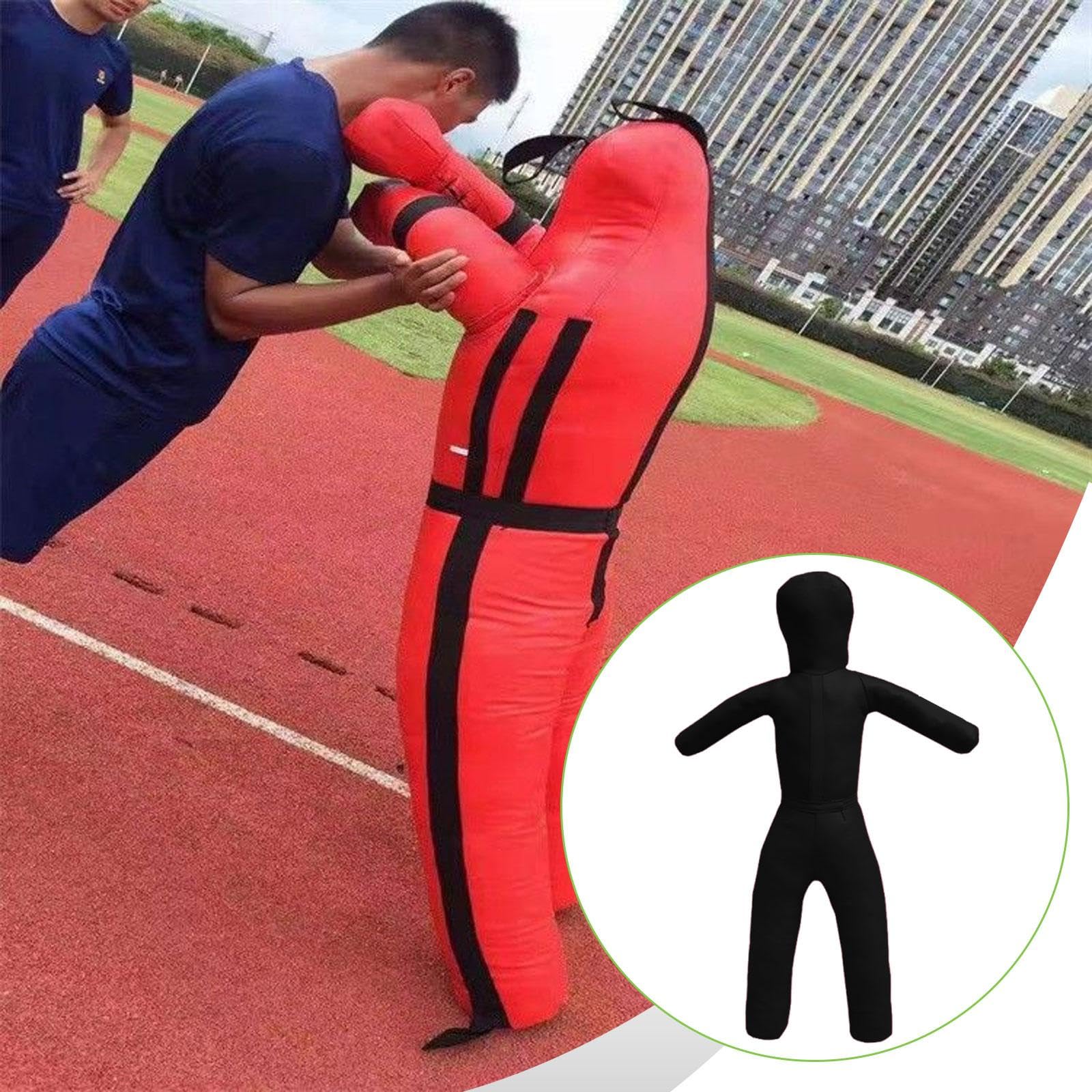 Grappling Dummy Manichino Jiu Arti Marziali Unfilled PU Pelle Resistente Pratica Allenamento Multifunzionale Adatto per Palestra Dojo Casa