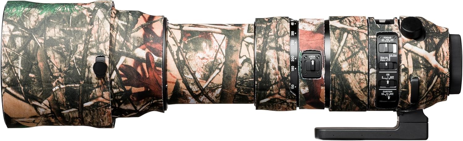 easyCover Lens Protection Camouflage Cover Forest Camouflage for Sigma 150-600mm f/5-6.3 DG OS HSM Sports