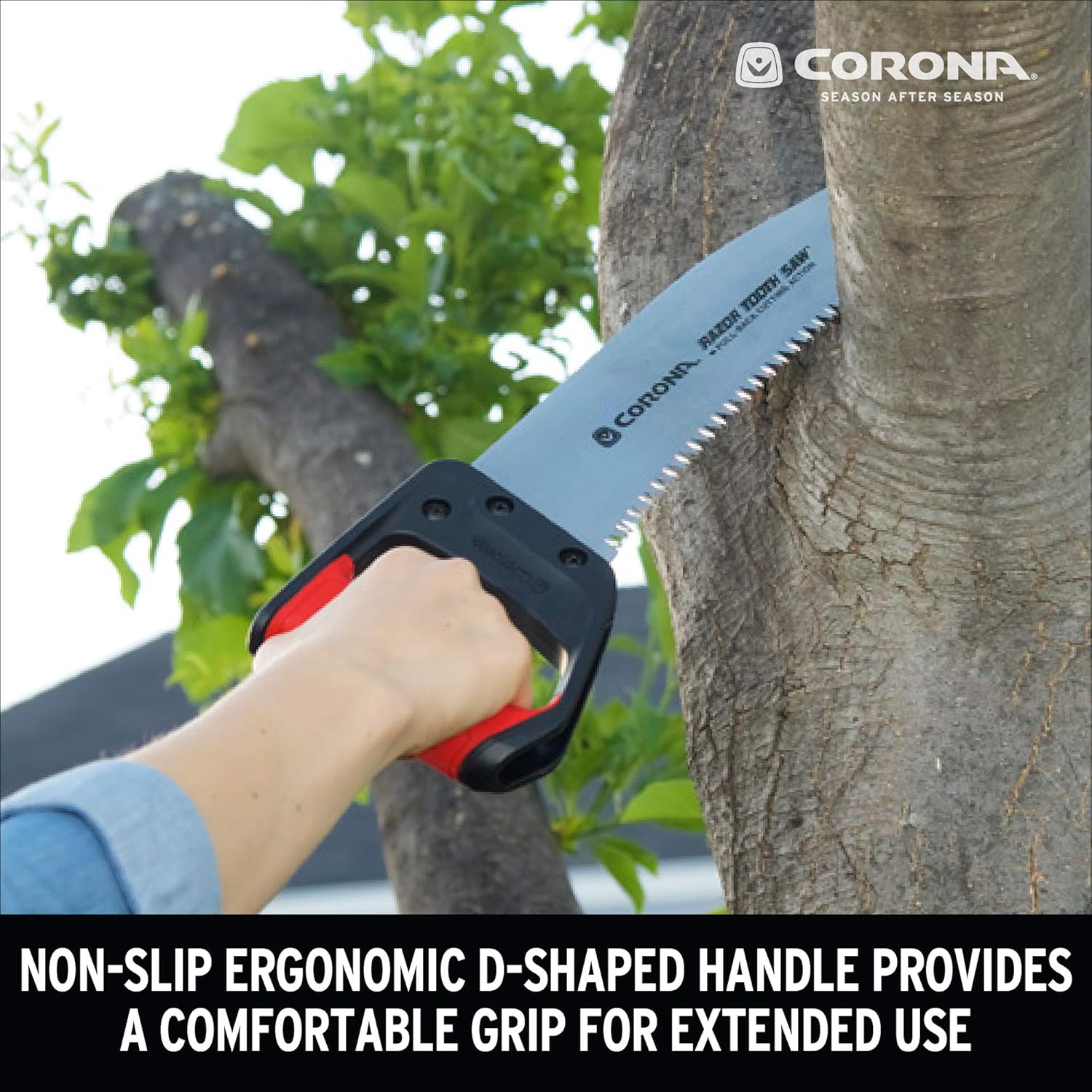 Corona RS 7510D RazorTOOTH Heavy Duty Pruning Curved Blade Trimming Saw for Hand Cutting Tree Limbs and Branches, 18 Inch : Everything Else
