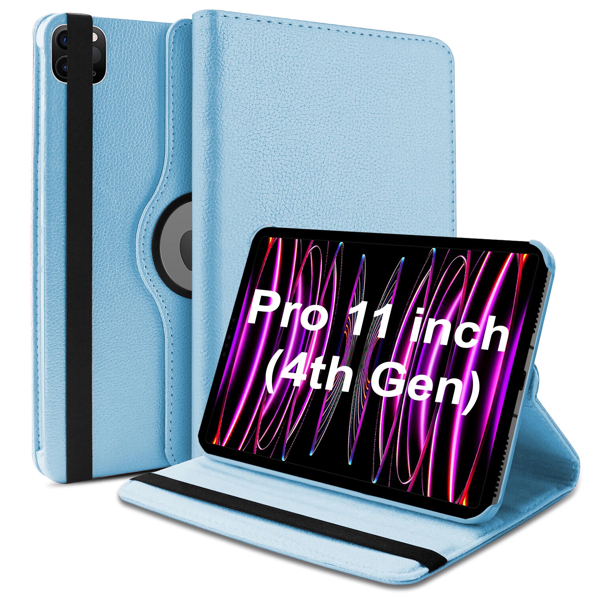 TGK Rotating Cover for iPad Pro 11 inch 4th Gen 2022, Sky Blue 360 Degree Leather Stand Case (B0BLV7JTBL) Amazon Price History, Amazon Price Tracker