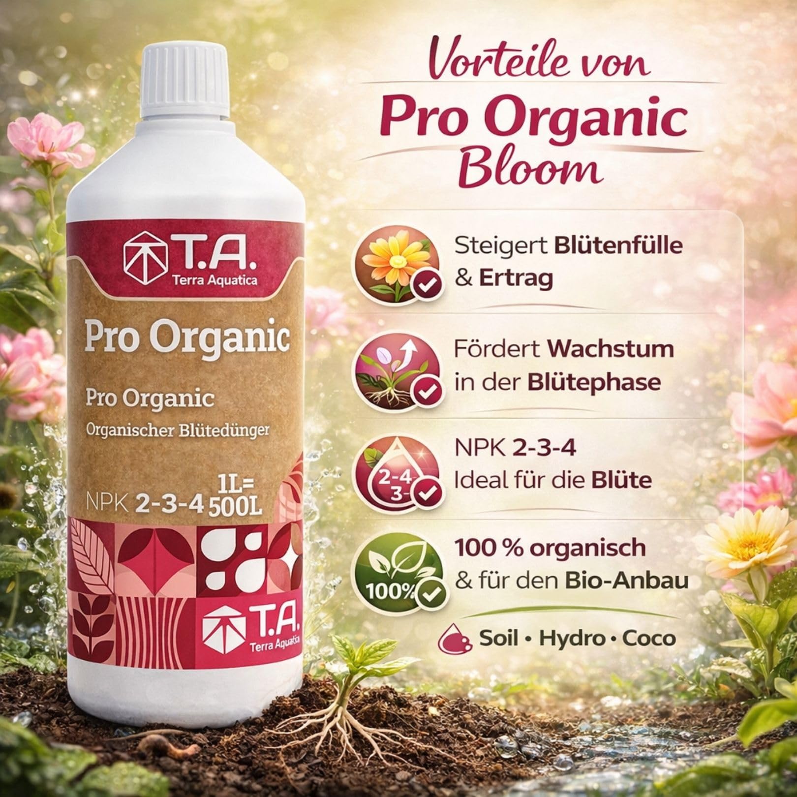 Weedness T.A. Tripack Pro Organic Bloom – Floraison organique professionnelle