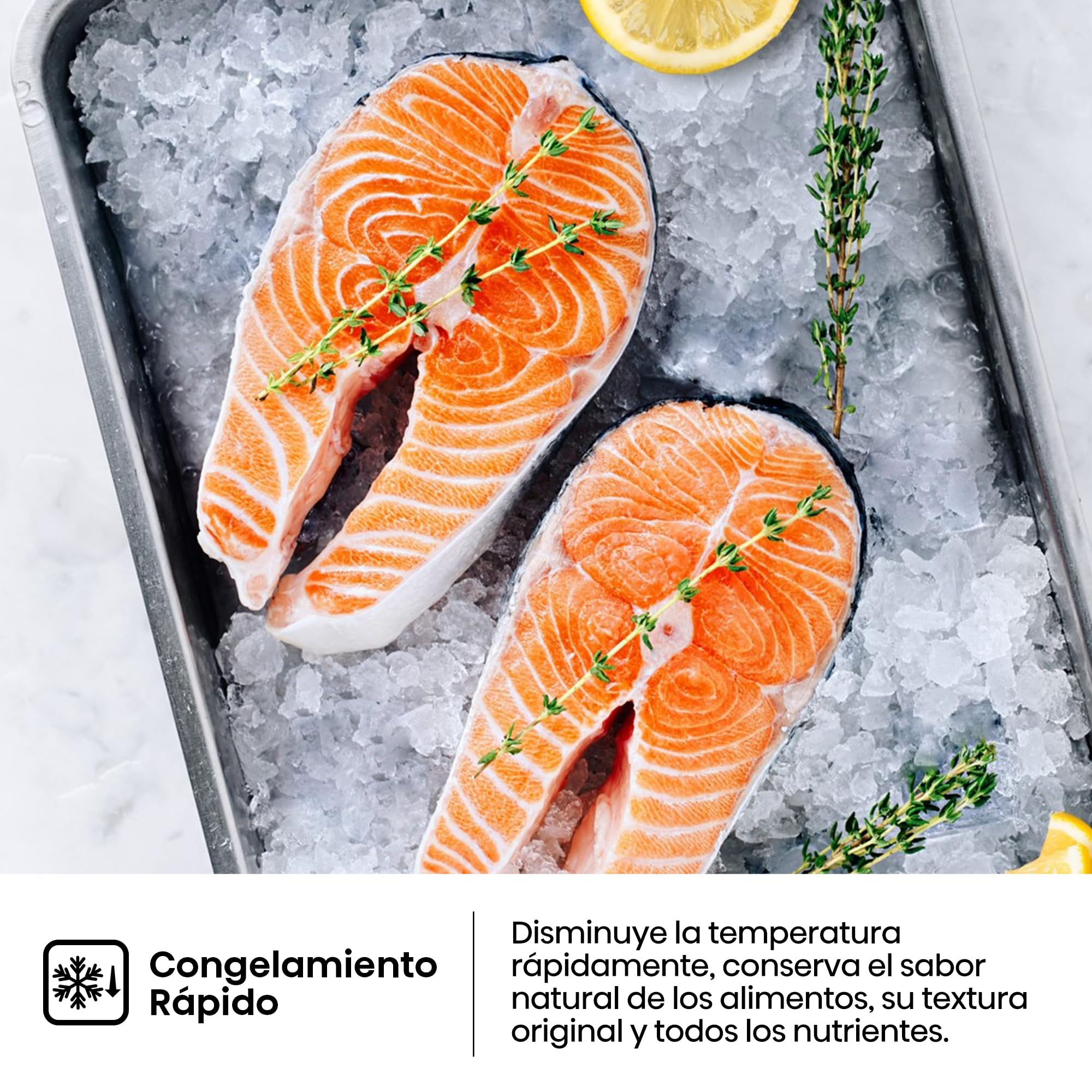 Hisense FT3K310SEWE1 - Congelador Una Puerta Total No Frost Kitchen Fit, 312L, 186cm, Ventilación Inferior, Congelamiento Rápido, Tirador de Apertura Fácil, Apertura de Puerta 90º, WiFi, Blanco