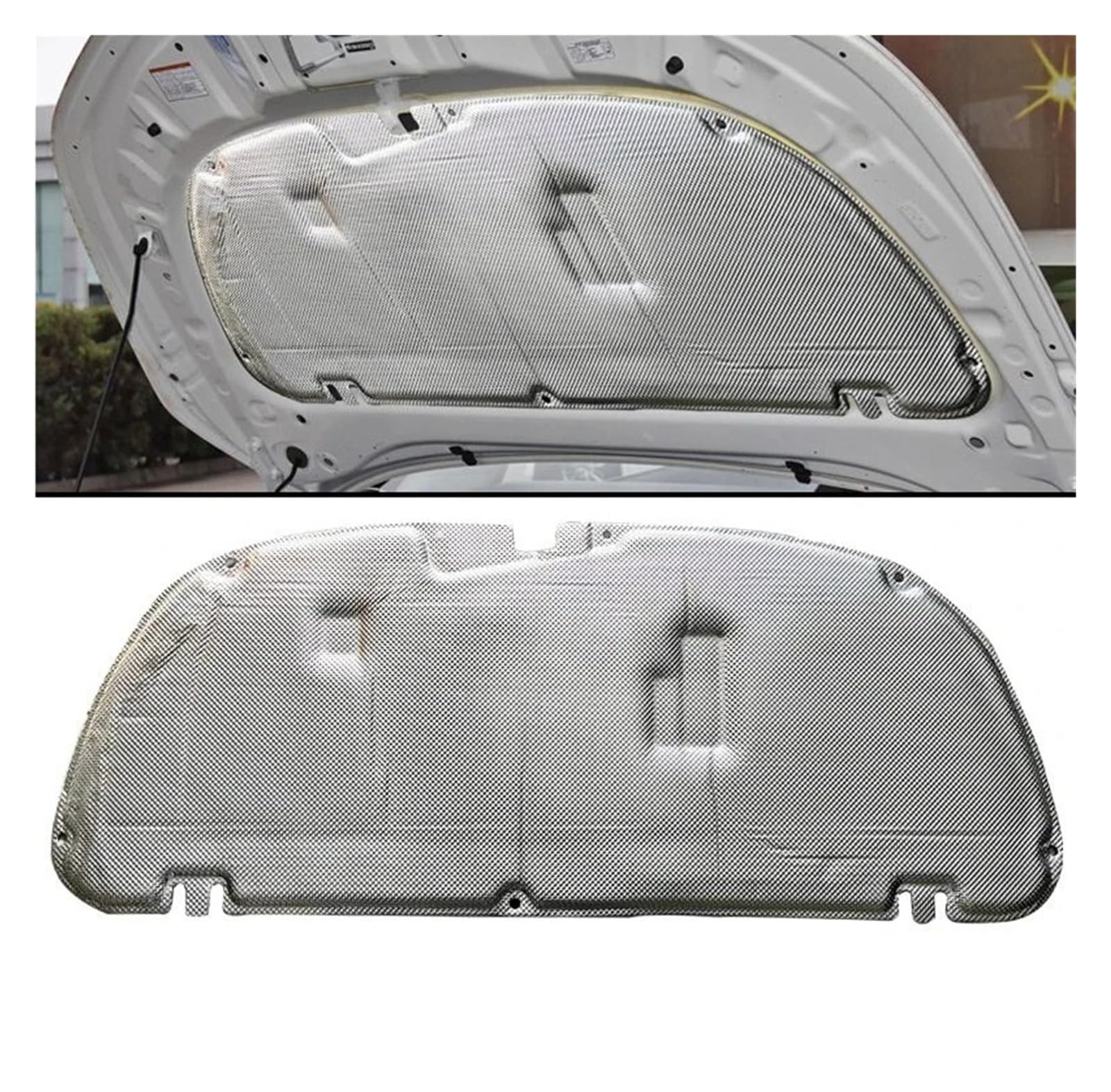 for Toyota for Corolla for Touring Sports 2019 2020 Flame Thermal Retardant Sound Pad Insulation Mat Accessories Front Hood Engine Engine Insulation pad