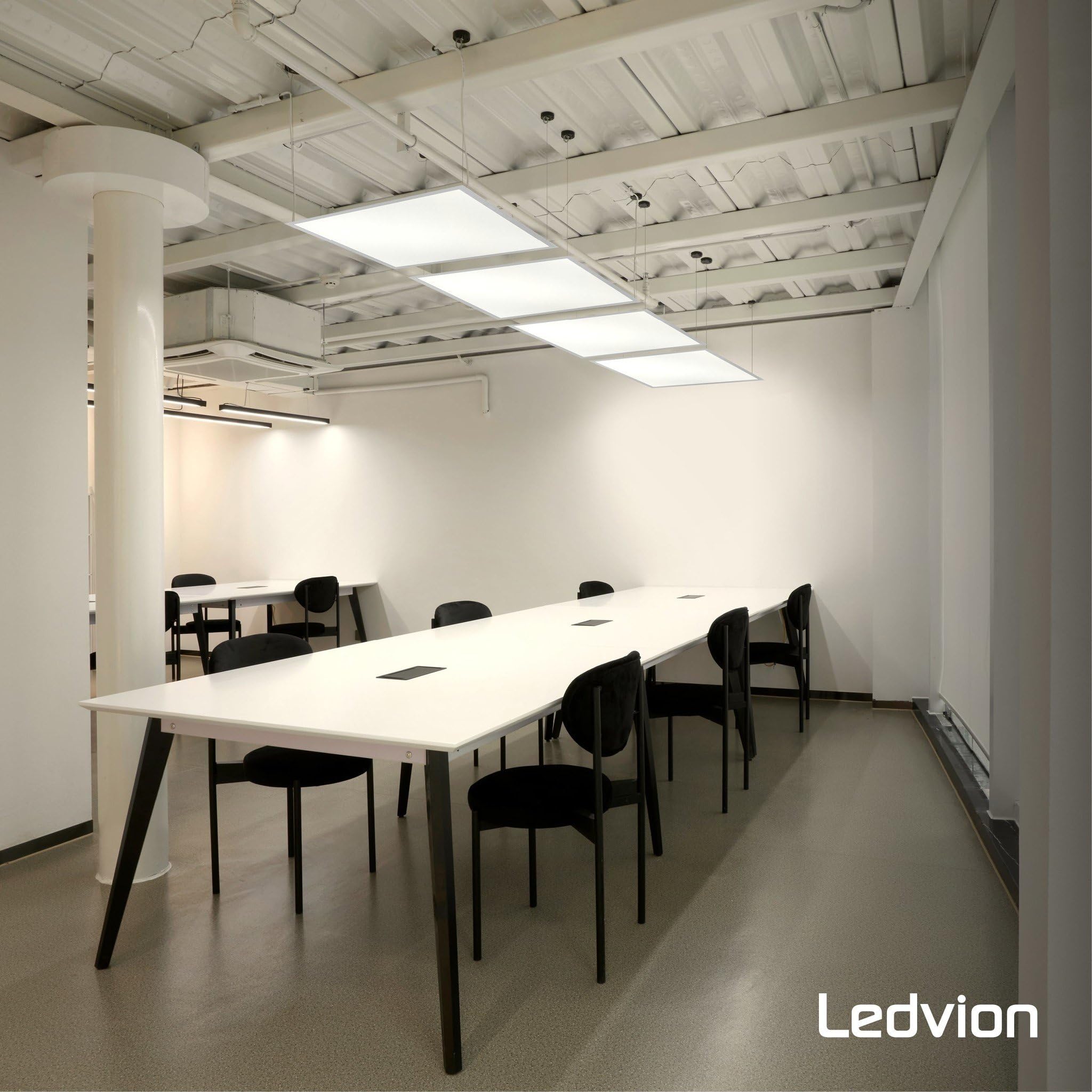 Ledvion Panneau LED 60x60 36W 3000K 4000 Lumens Plafonnier à Grille Encastré