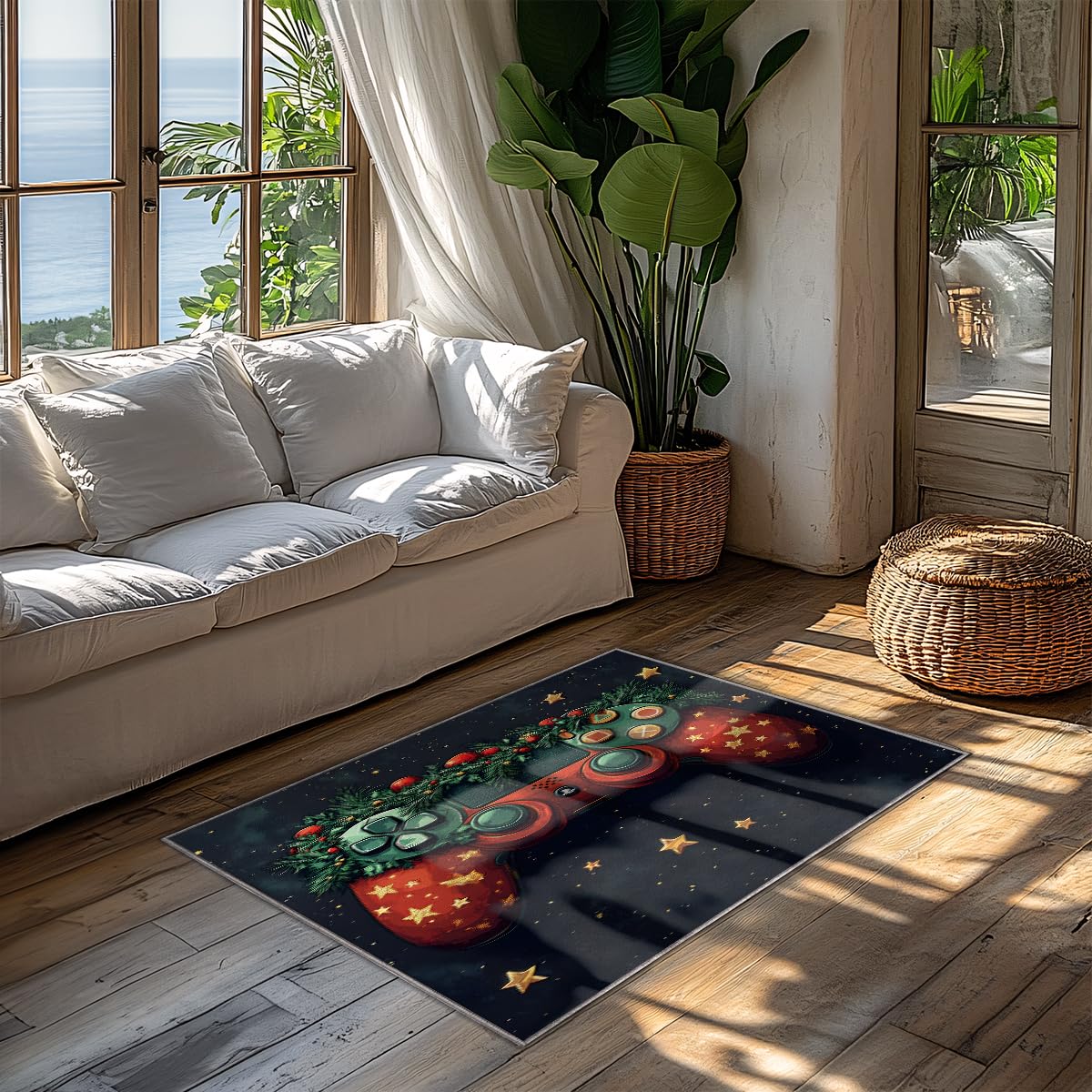 Tapis de manette lavable en machine avec revêtement anti-glisse solide