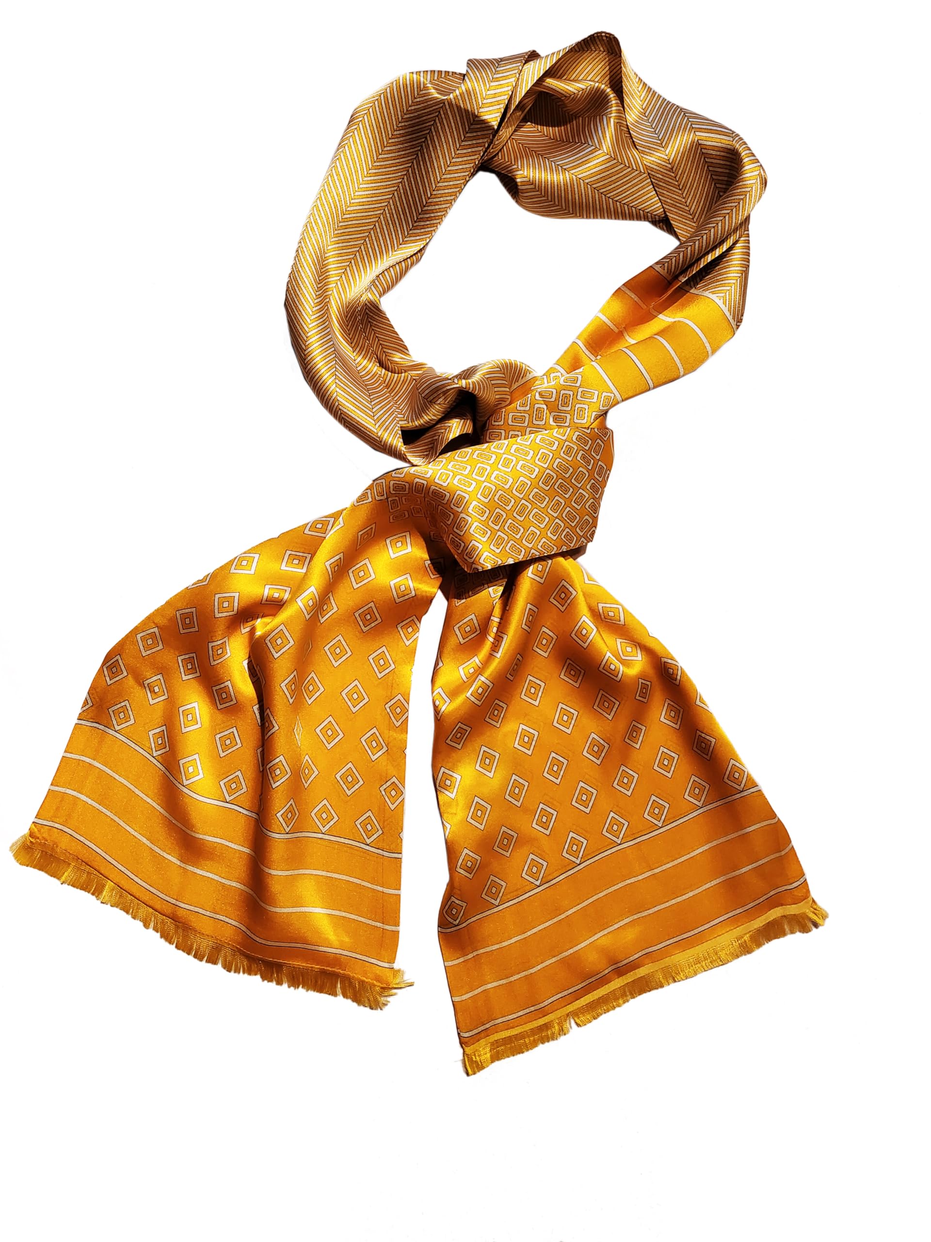 Posh Gear Uomo sciarpa di seta Satinata 100% Seta