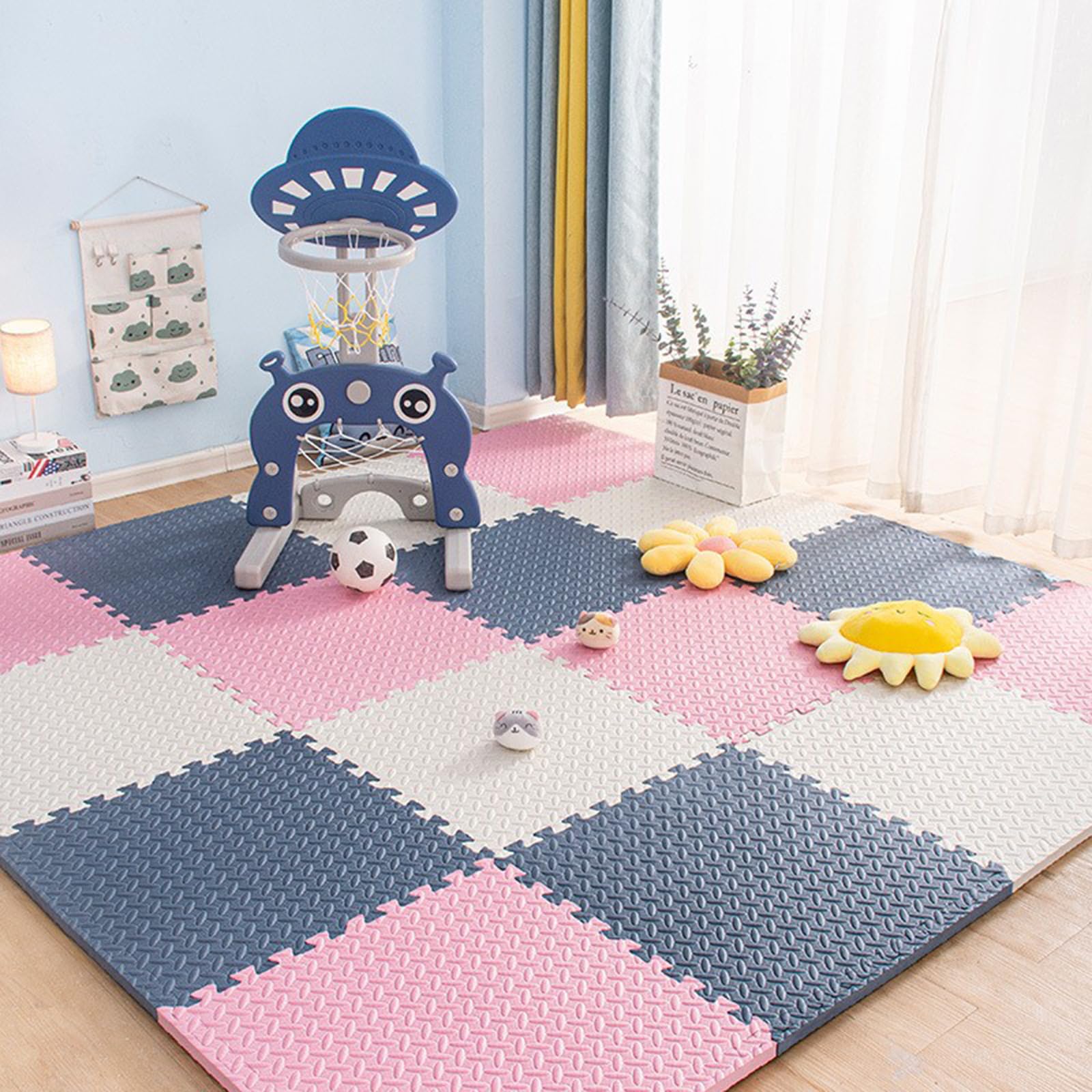 Puzzlematte Baby 18pcs, 30x30cm, Dick: 1,2cm, Fläche: 1,6m², bpa frei | Spielmatte Baby Puzzlematte, Puzzlematte Kinder, wasserdicht, rutschfest, ungiftig, unendlich erweitern, leicht zu reinigen
