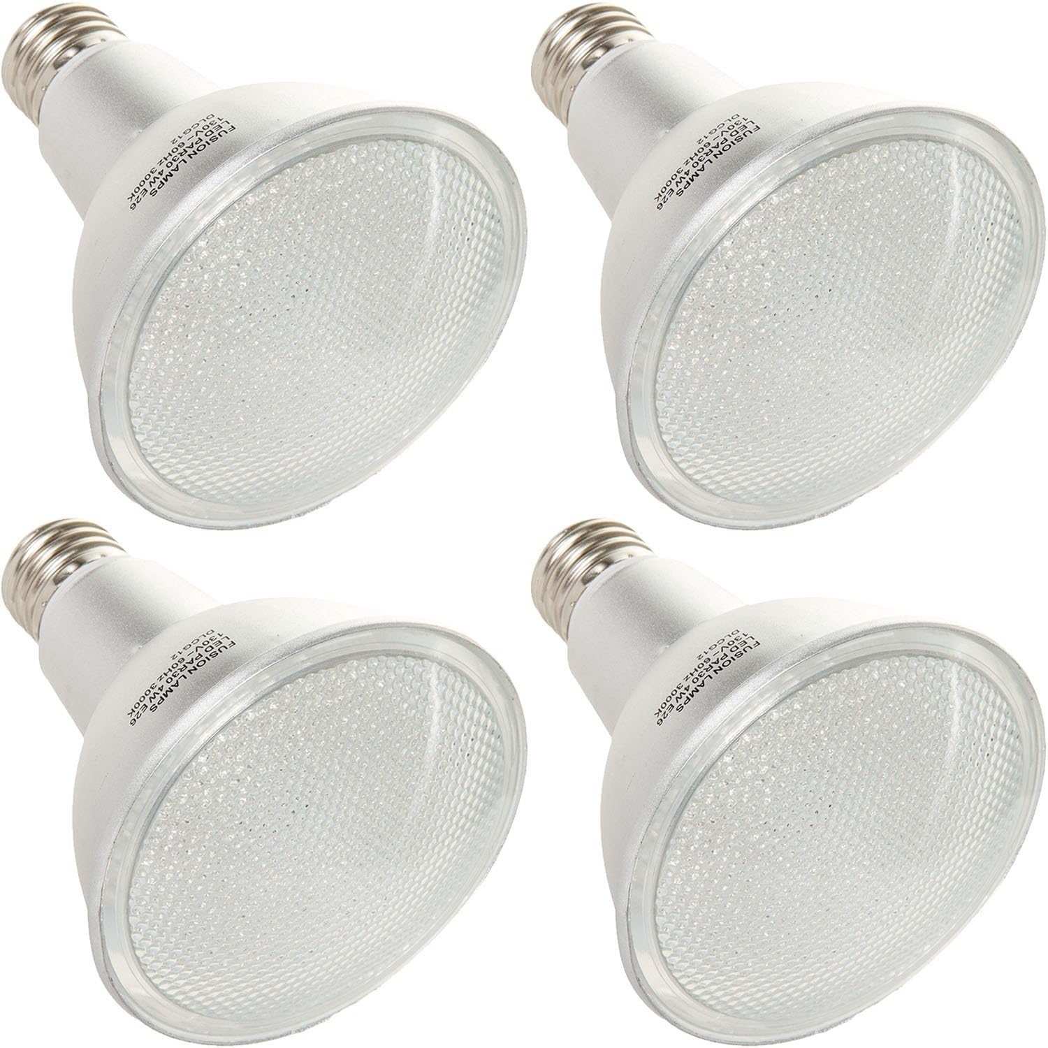 (4 Pack) Fusion Lamps 3000K PAR30 4W LED Light Bulb (3000K)