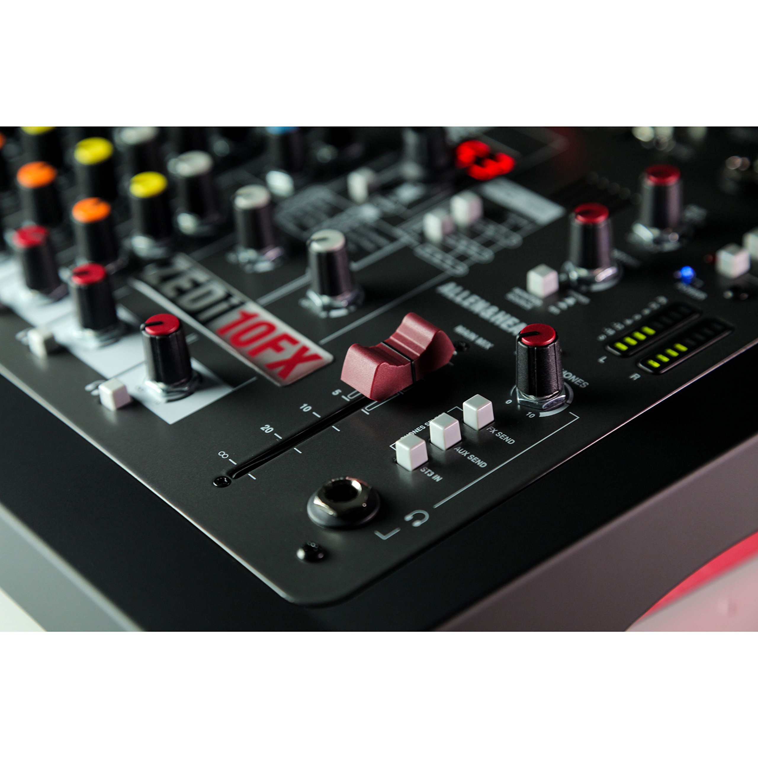 Allen & Heath ZEDi-10FX DJ-Mischpult, 10 Kanäle, Schwarz, 6,3 mm, 12 W, 100-240 V, 50-60 Hz, 48 V