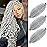 Afro Twist Hair 12 Inch 3 Packs, Springy Afro Twist Hair Pre Fluffed Spring Twist Hair Pre Separated Wrapping Hair for Soft Locs Hair Extensions (12 Inch (Pack of 3), Gray)