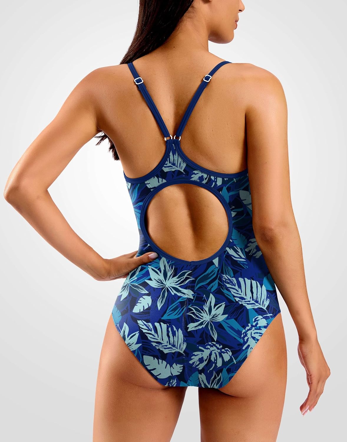 G Gradual Women's One Piece Athletic Swimsuit with Adjustable Straps Training Sport Swimwear Modest Bathing Suit for Women - Image 2