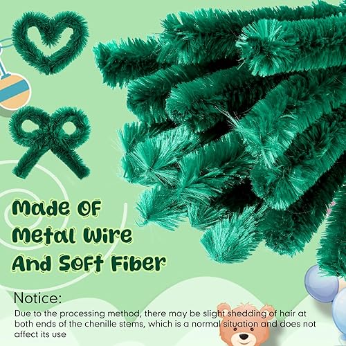 Vista 37 de Hotop 30 limpiapipas extra gruesos de 1.181 in de felpilla tallos de felpilla jumbo, suministros de manualidades para principiantes, suministros