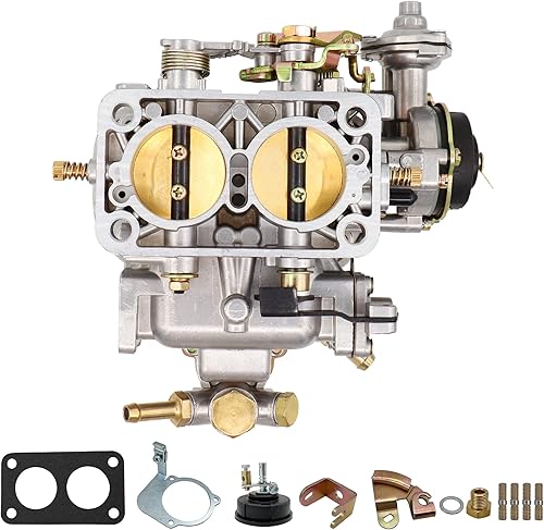 Miniatura 2 de Carburador de 2 barriles 38/38 para Weber 38 x 38 4 CYL estrangulador eléctrico compatible con BMW VW Ford Jeep Toyota Pickup, para Fiat Renault