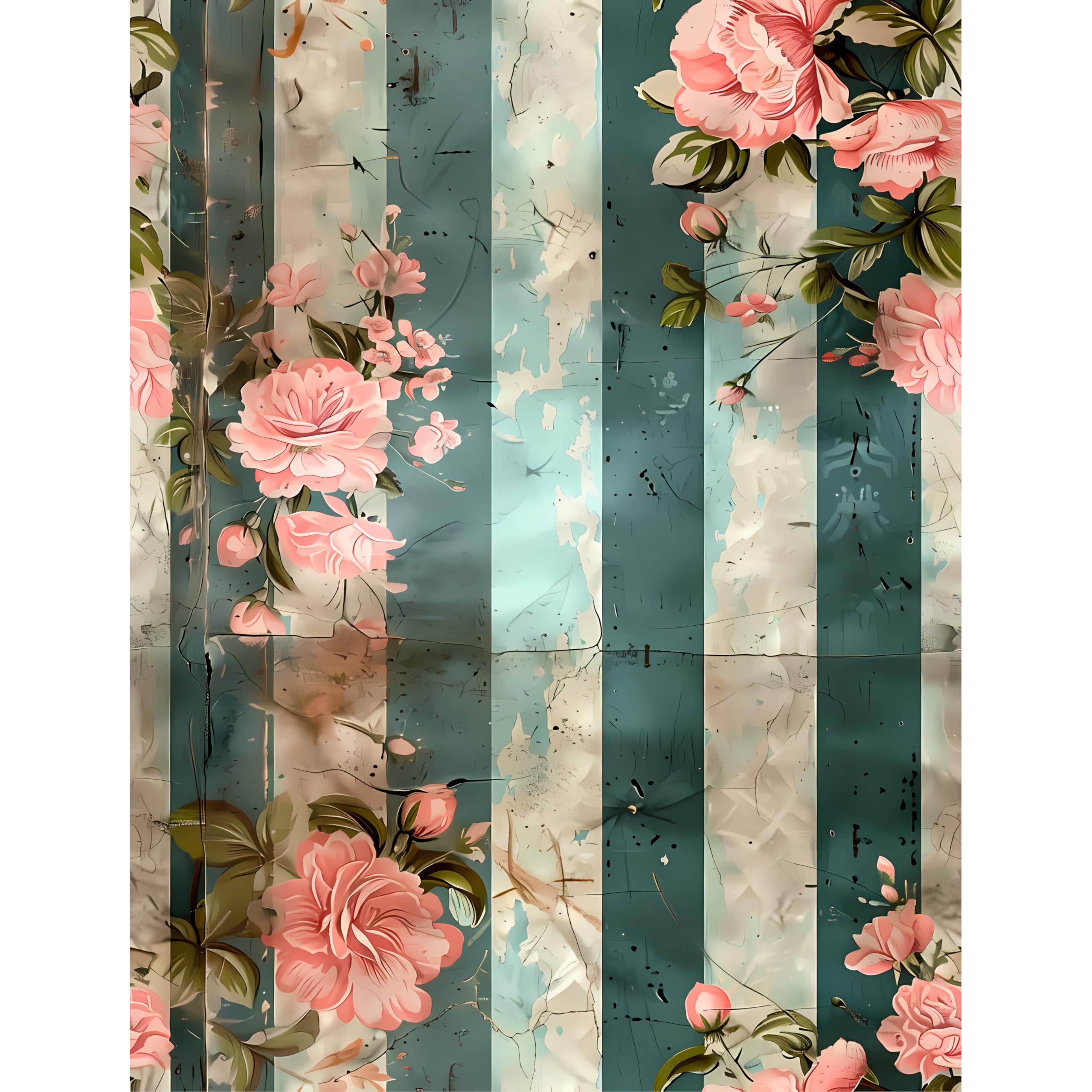 Viktorianische Streifen Reispapier, 21 x 27 cm, Decoupage-Papier-Design für Möbel, gemischte Medien, Karten & Handwerk, Decoupage von CRAFT KREATIVELY