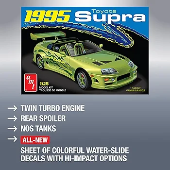 AMT ワイルドスピード 1995 TOYOTA SUPRA Amazon.com: AMT 1995 Toyota Supra 1:25 Scale Model Kit