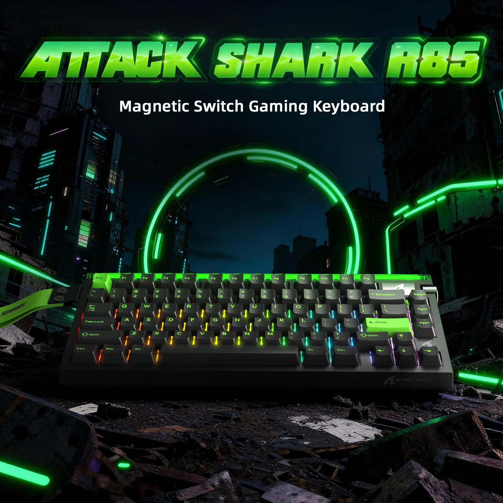 Amazon.com: ATTACK SHARK R85 HE 75% Magnetic Wired Gaming Keyboard