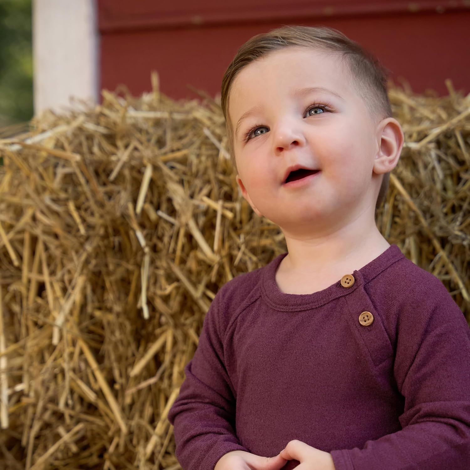Modern Moments by Gerber baby-boys Raglan Sleeve & Long Leg Romper - Image 4