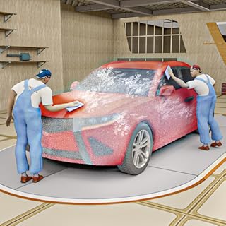 City Car's Wash Station Simulator: Vehicle Power Cleaning Gun Game
