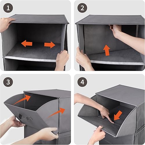 Miniatura 9 de GRANNY SAYS Organizador de almacenamiento de 3 cajones, cómoda de 3 cajones, cajón de almacenamiento para dormitorio, cajones de almacenamiento de