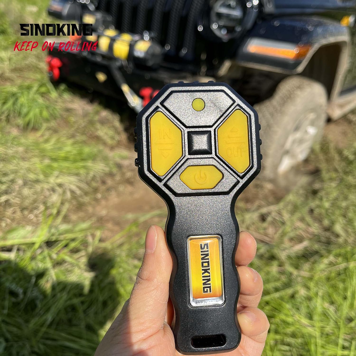 SINOKING 12V Winch Wireless Remote Control，Universal Winch Wireless System for Truck, ATV and SUV