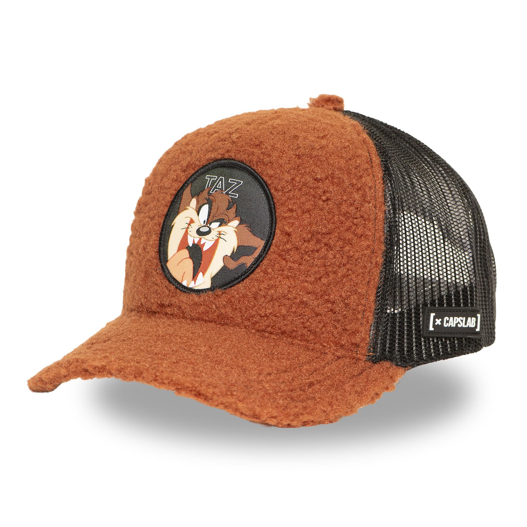 Capslab Tasmanian Devil Brown Trucker Cap, brown, One Size